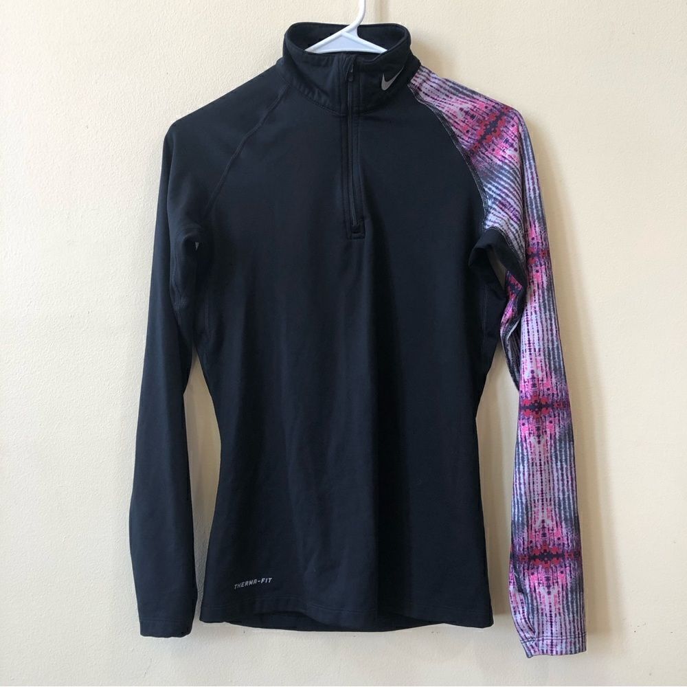 Nike Pro Compression 3/4 Zip Top - Picture 1 of 5